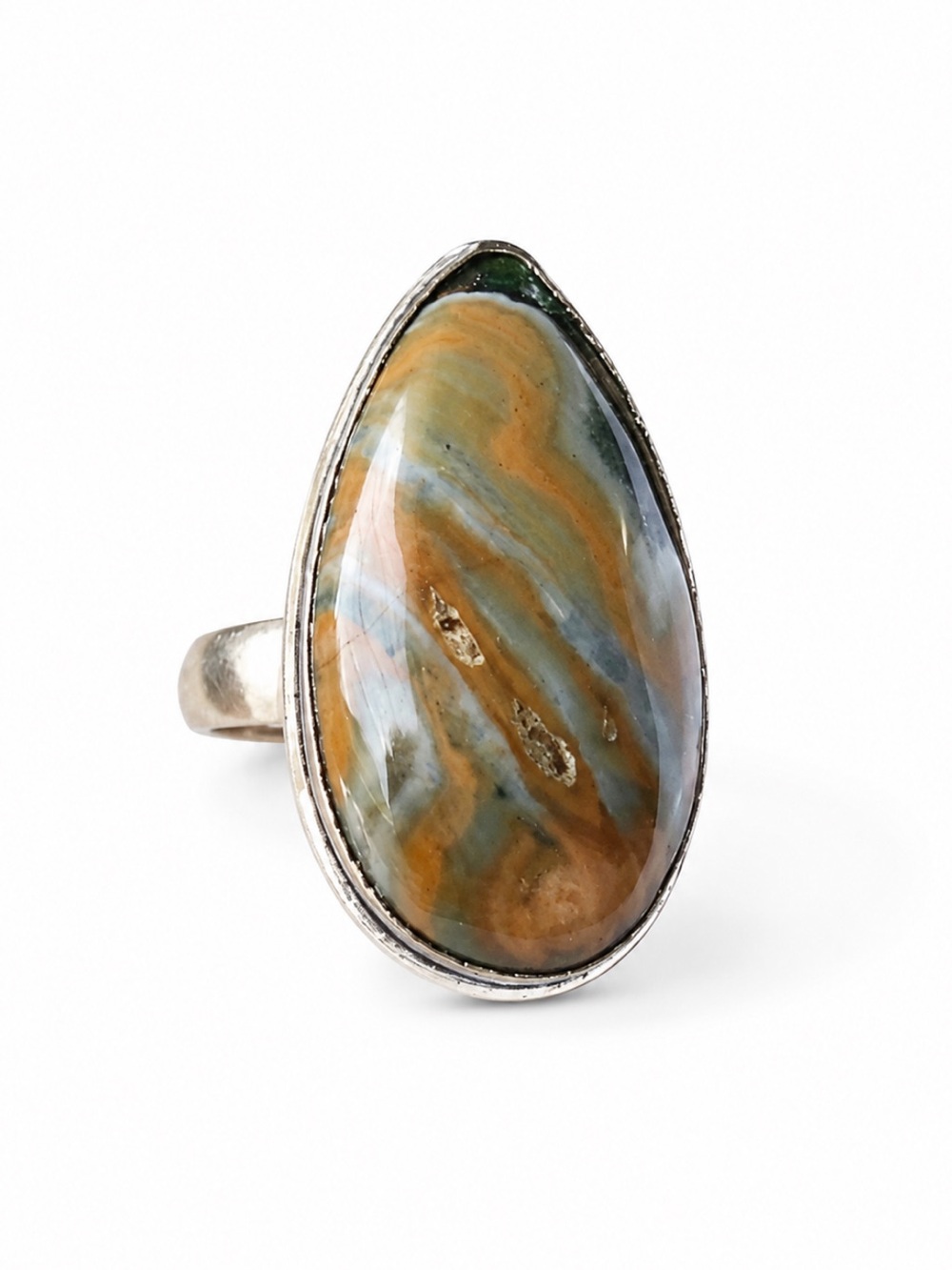 Ocean Jasper Silver Ring